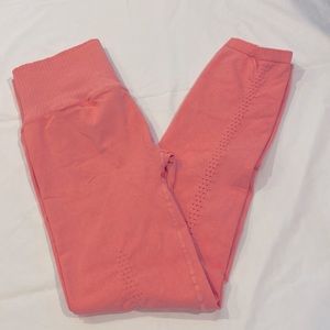 Free People Movement High-Rise 7/8 Good Karma Leggings in Neon Coral NWOT M/L